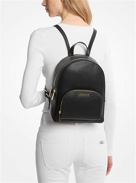 Jaycee Medium Pebbled Leather Backpack 